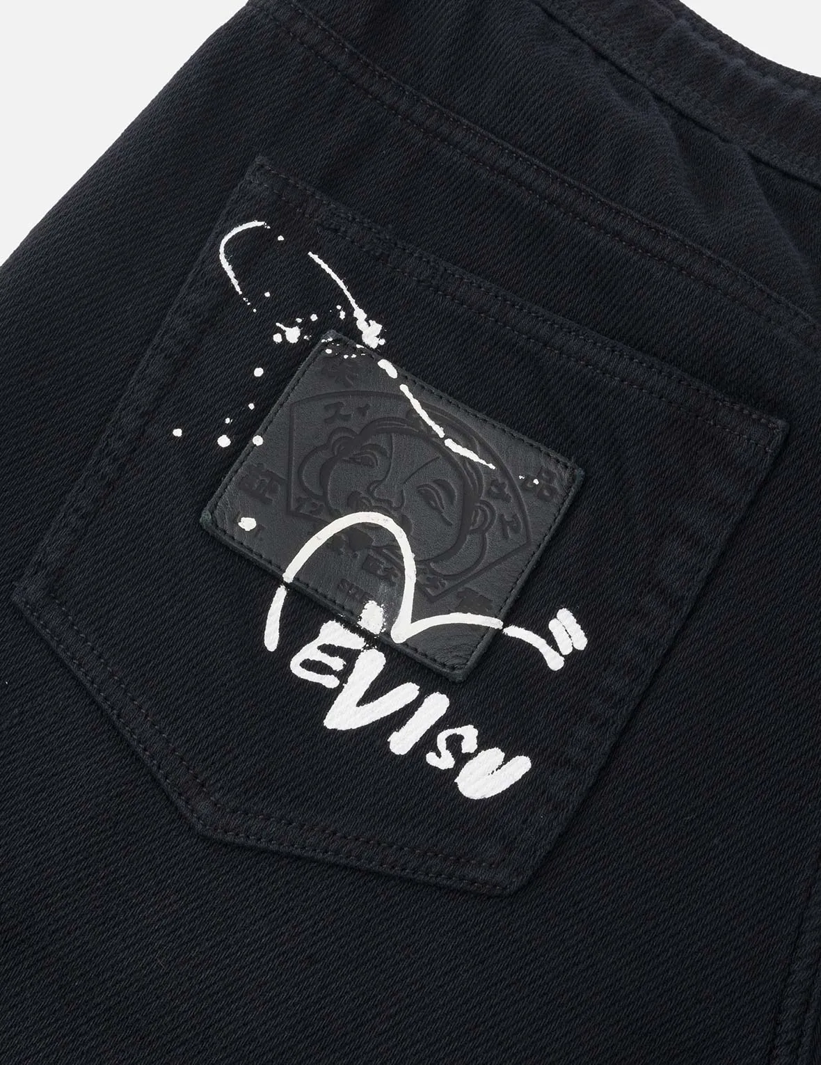 Kamon Appliqué Fashion Fit Denim Shorts sold by Evisu product image thumbnail 4