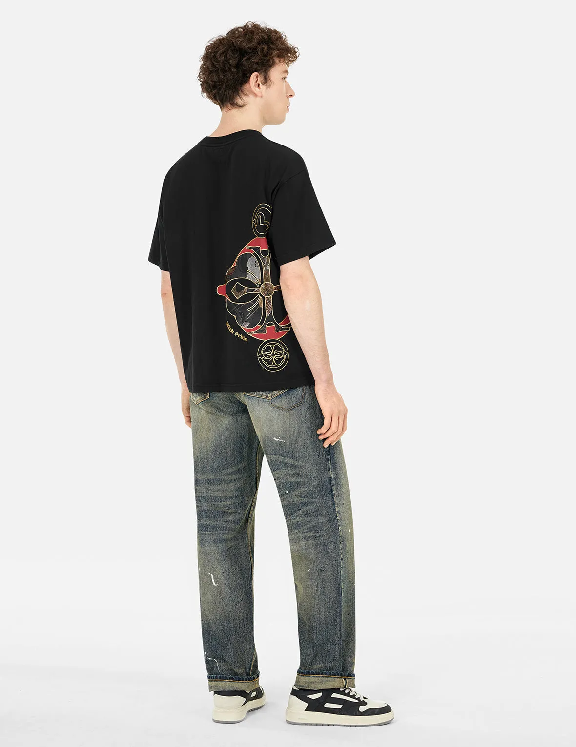 Brocade logo and Kamon Appliqué Relax Fit T-shirt sold by Evisu product image thumbnail 3