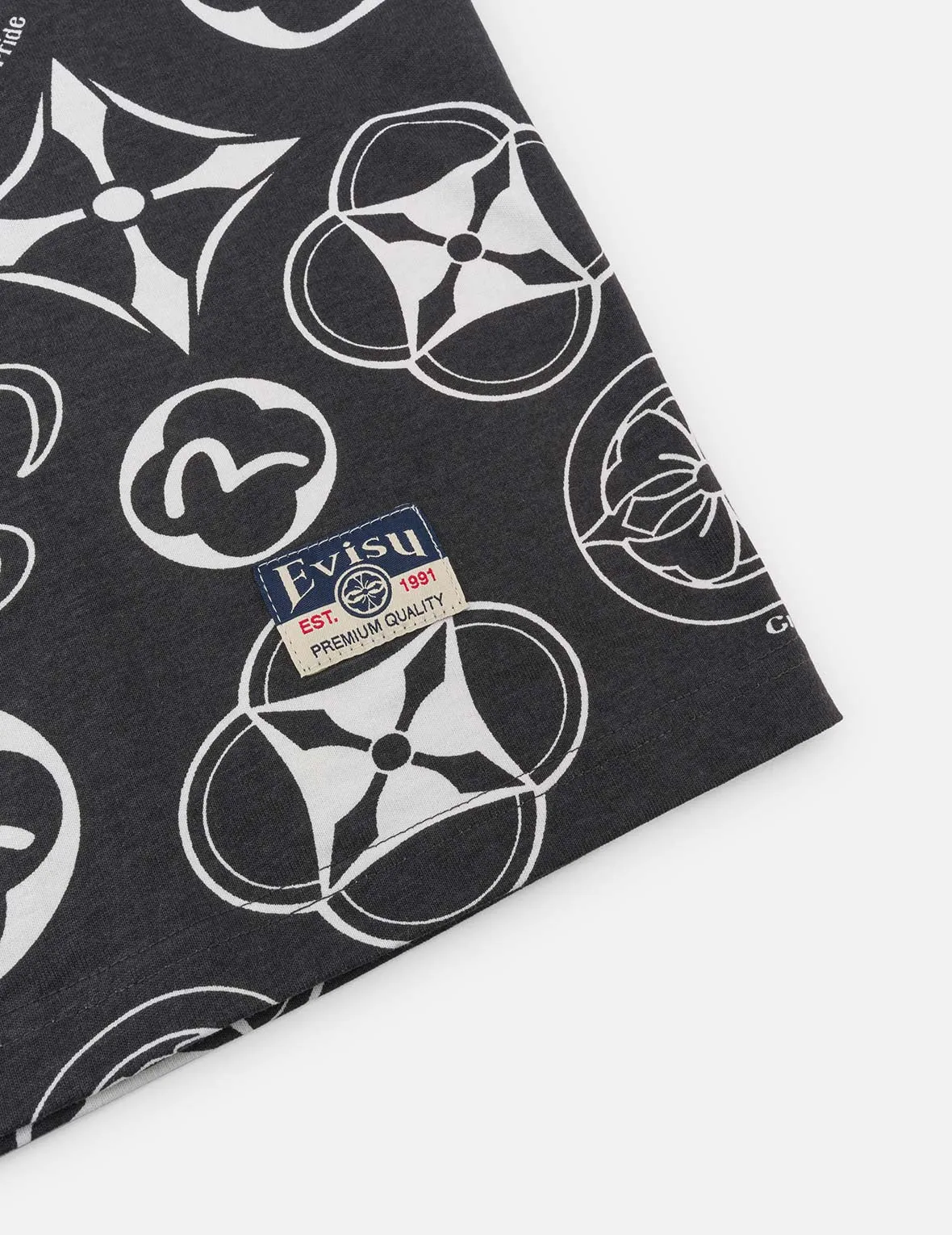 Allover Multi-logo Print Loose Fit T-shirt sold by Evisu product image thumbnail 5