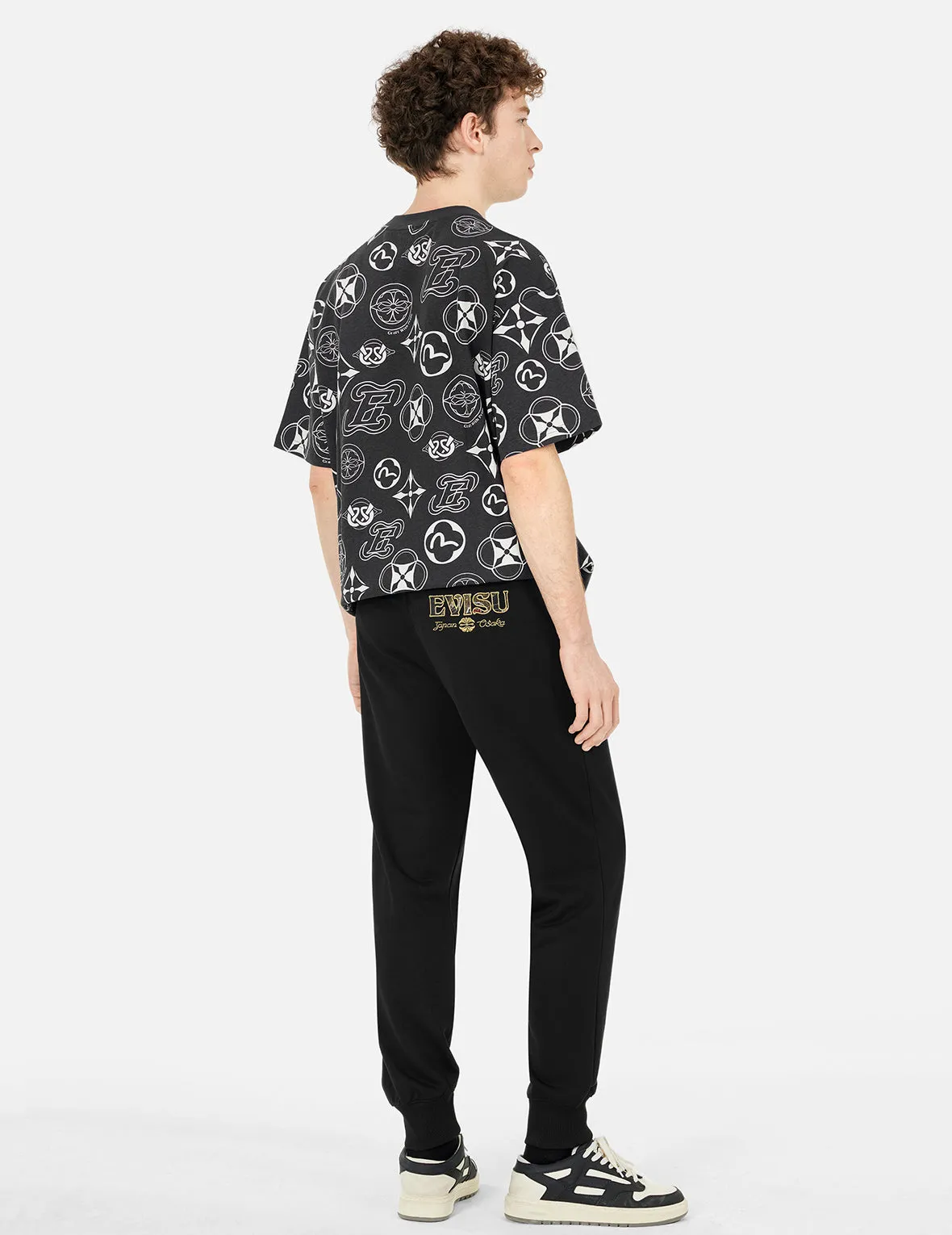 Allover Multi-logo Print Loose Fit T-shirt sold by Evisu product image thumbnail 4