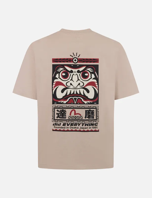 Seagull and Daruma Totem Print Regular Fit T-shirt sold by Evisu