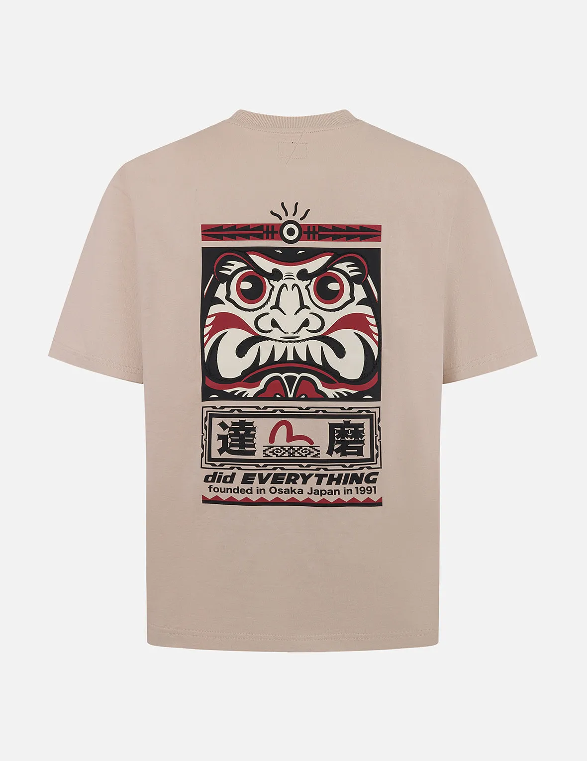 Seagull and Daruma Totem Print Regular Fit T-shirt sold by Evisu
