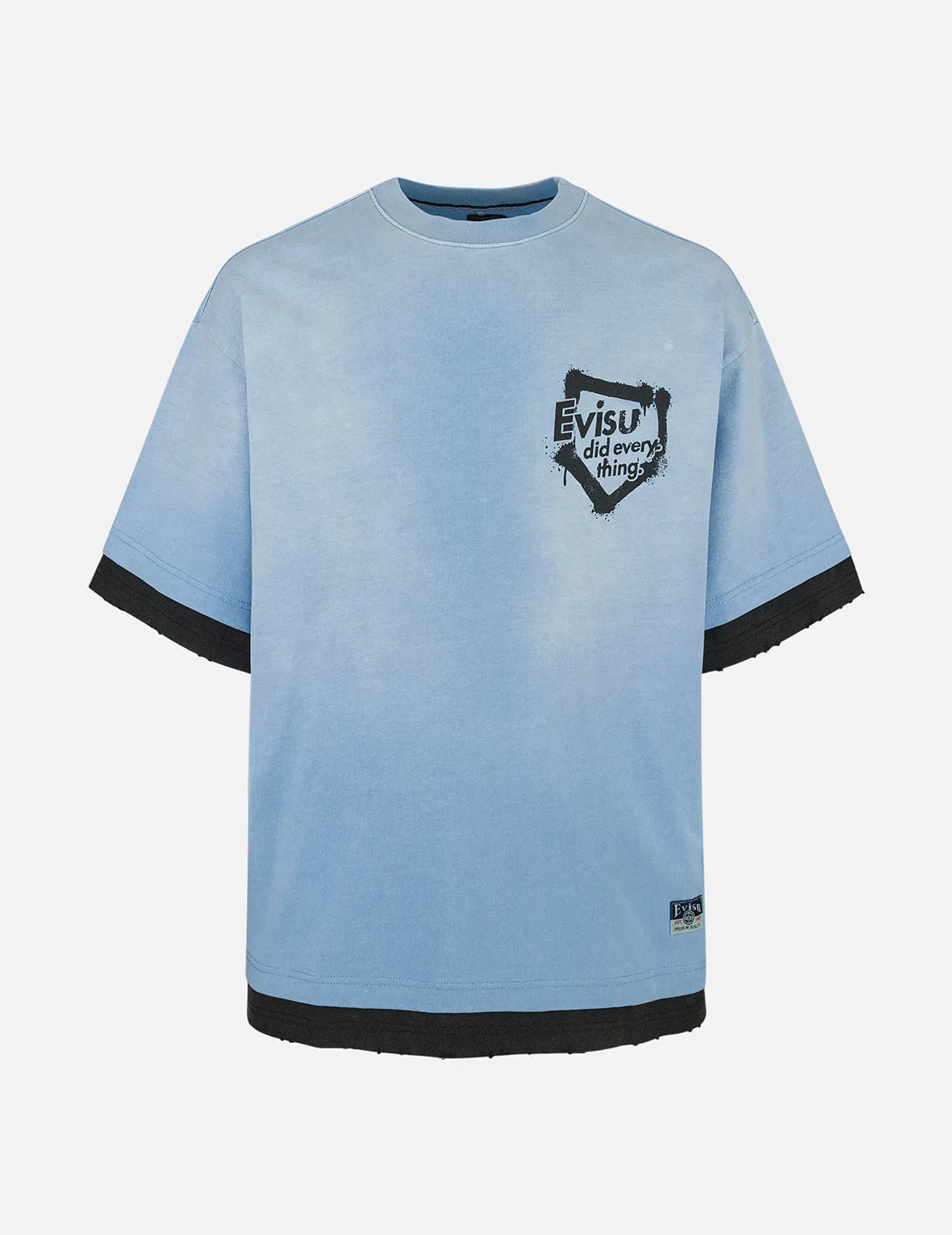 Washed 2-in-1 Oversized T-shirt sold by Evisu