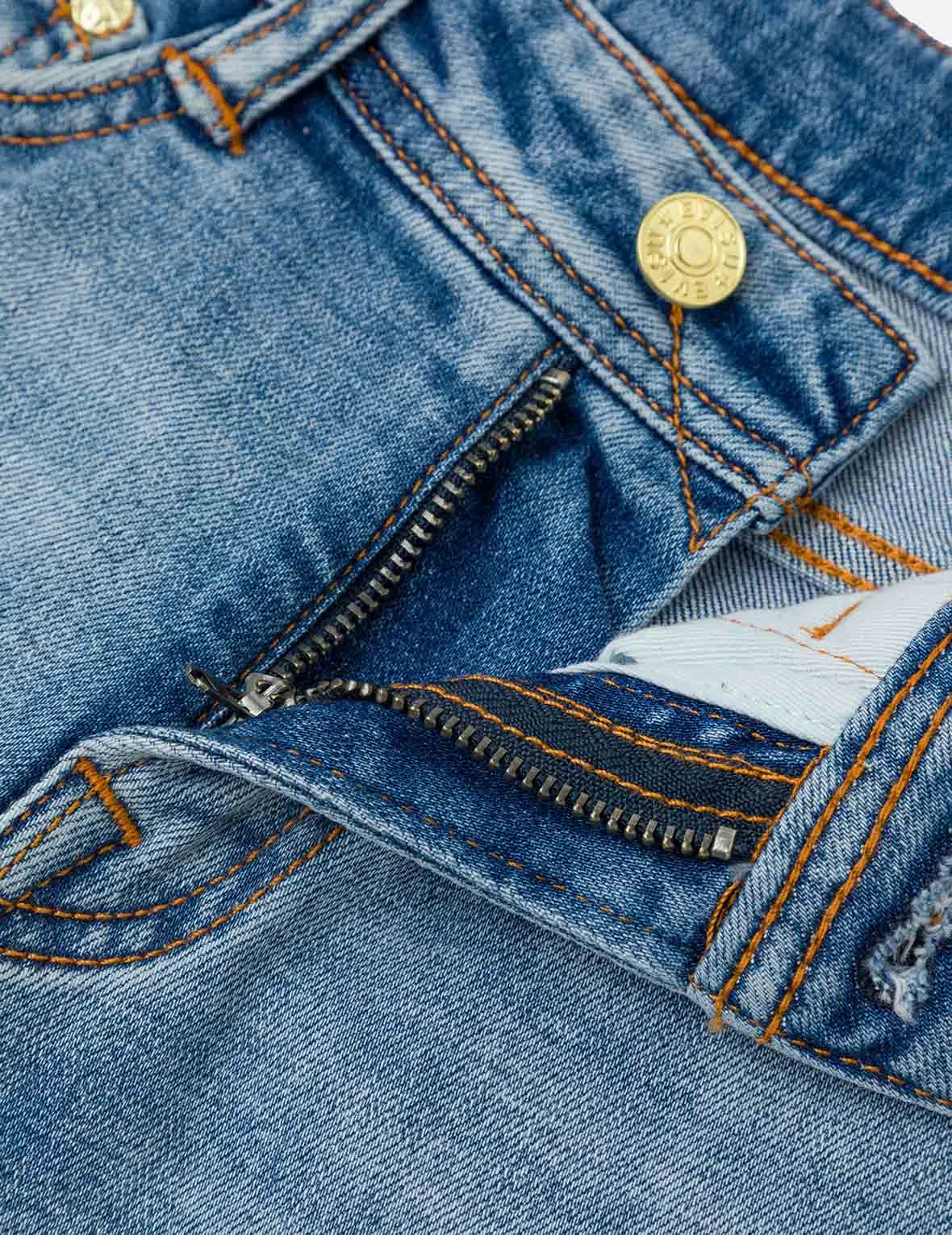 Washed Seagull and Totem Embroidery Bootcut Jeans sold by Evisu product image thumbnail 5