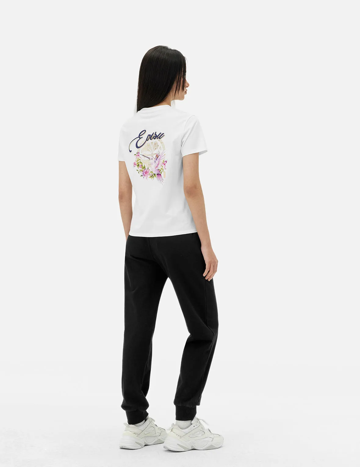 Hummingbird and Magnolia Print Regular Fit Sweatpants sold by Evisu product image thumbnail 4