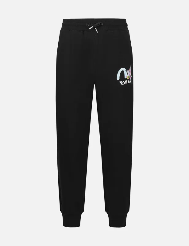 Hummingbird and Magnolia Print Regular Fit Sweatpants sold by Evisu