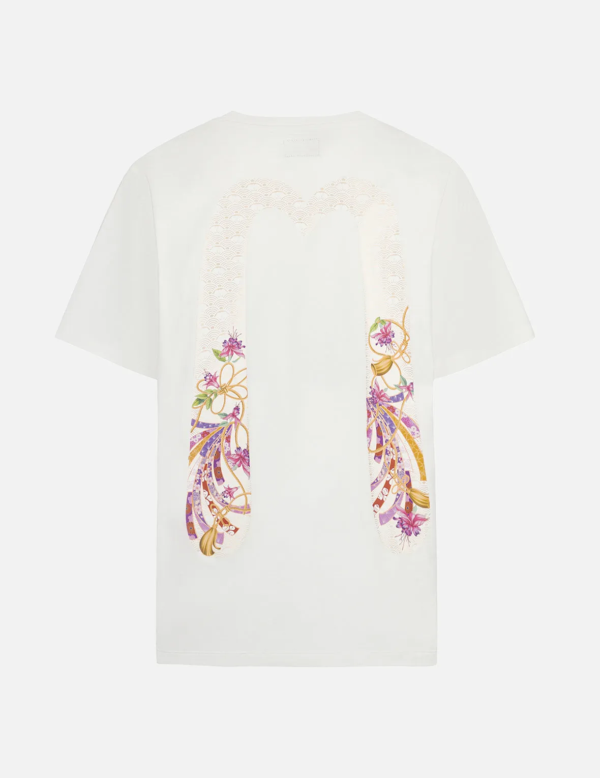Magnolia and Knots Daicock Print Boyfriend T-shirt sold by Evisu
