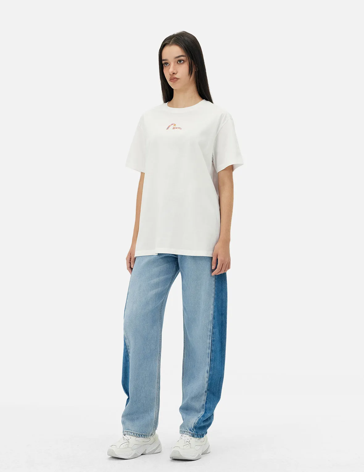 Magnolia and Knots Daicock Print Boyfriend T-shirt sold by Evisu product image thumbnail 5