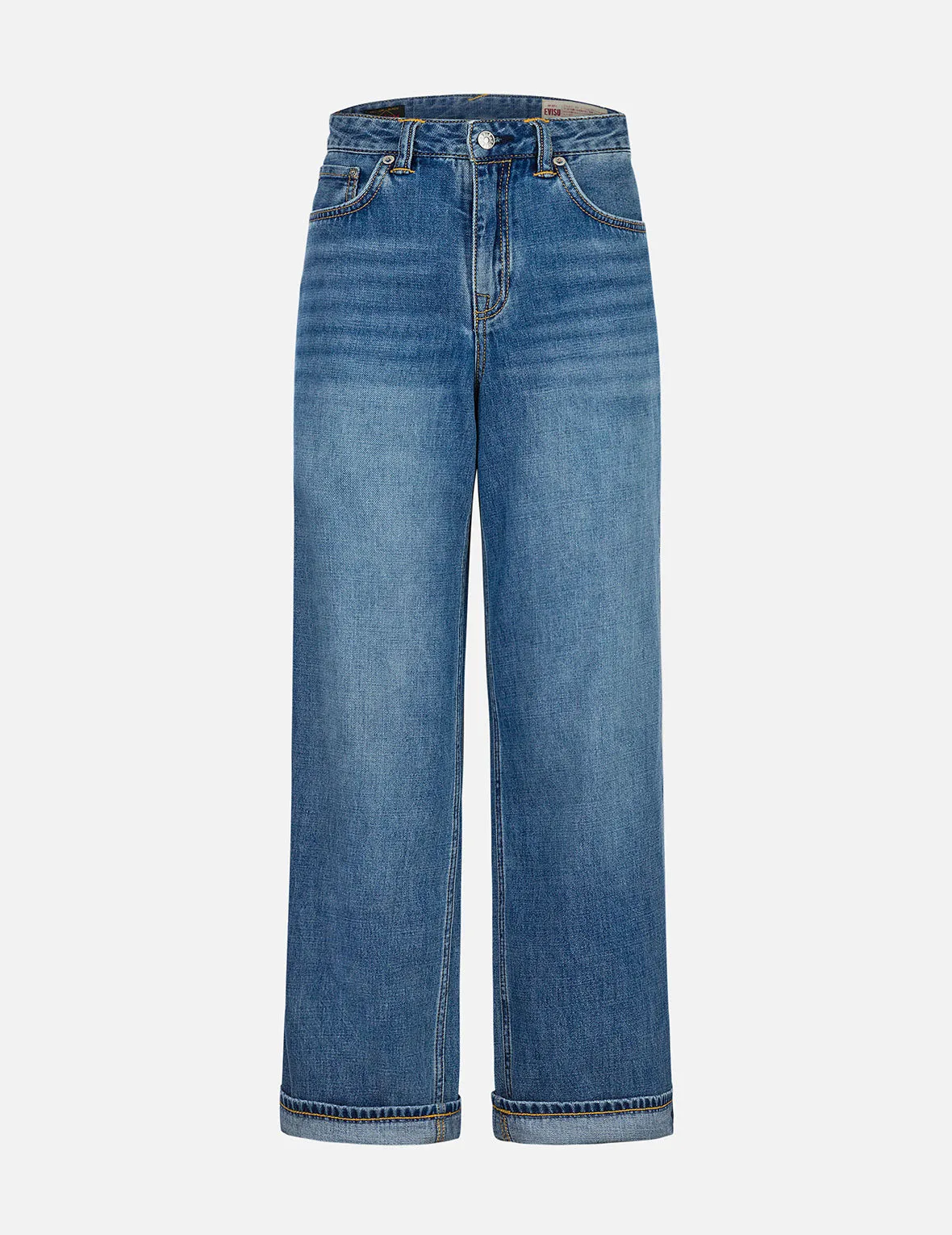 Washed Seagull Embroidery Fashion Fit Work Jeans sold by Evisu product image thumbnail 2