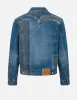 Two-tone Daicock Inserted Regular Fit Denim Jacket sold by Evisu