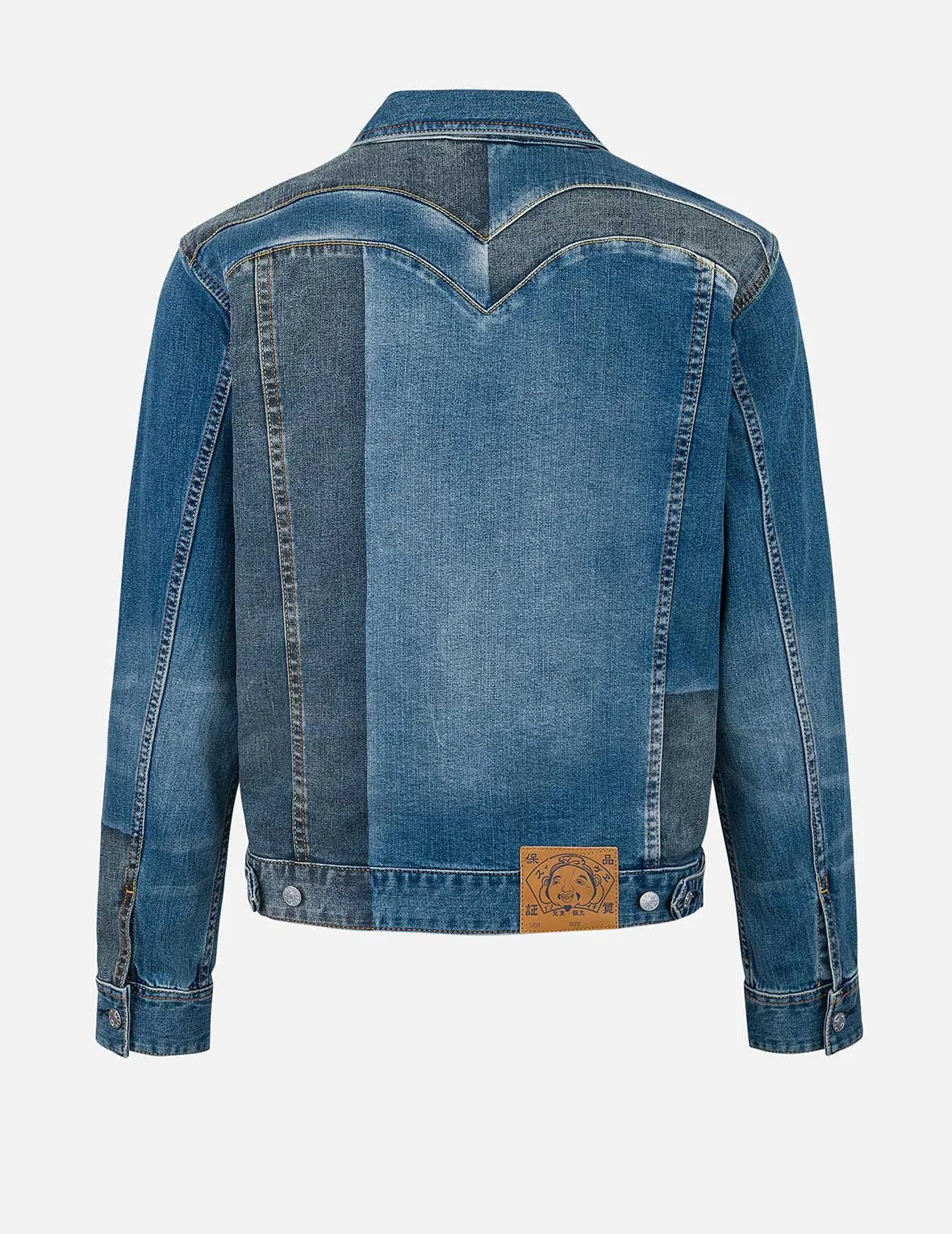 Two-tone Daicock Inserted Regular Fit Denim Jacket sold by Evisu product image thumbnail 2