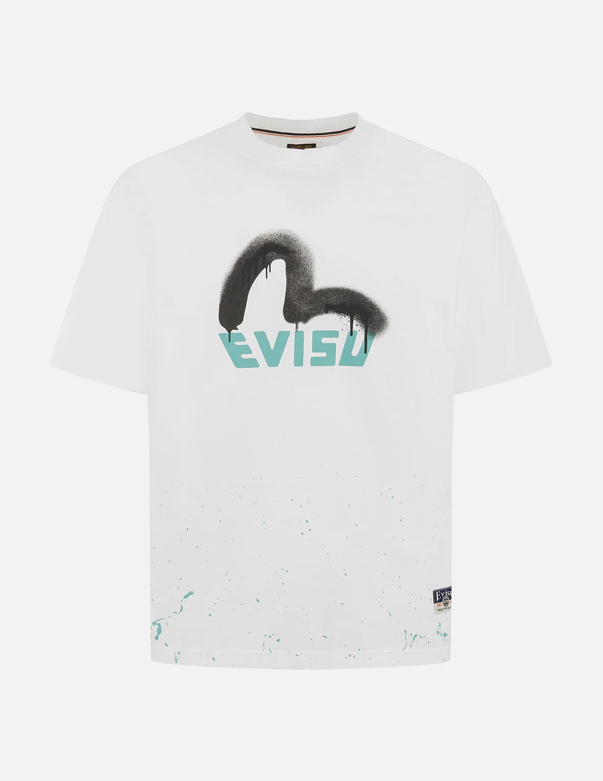 Logo and Seagull Print Relax Fit T-shirt sold by Evisu