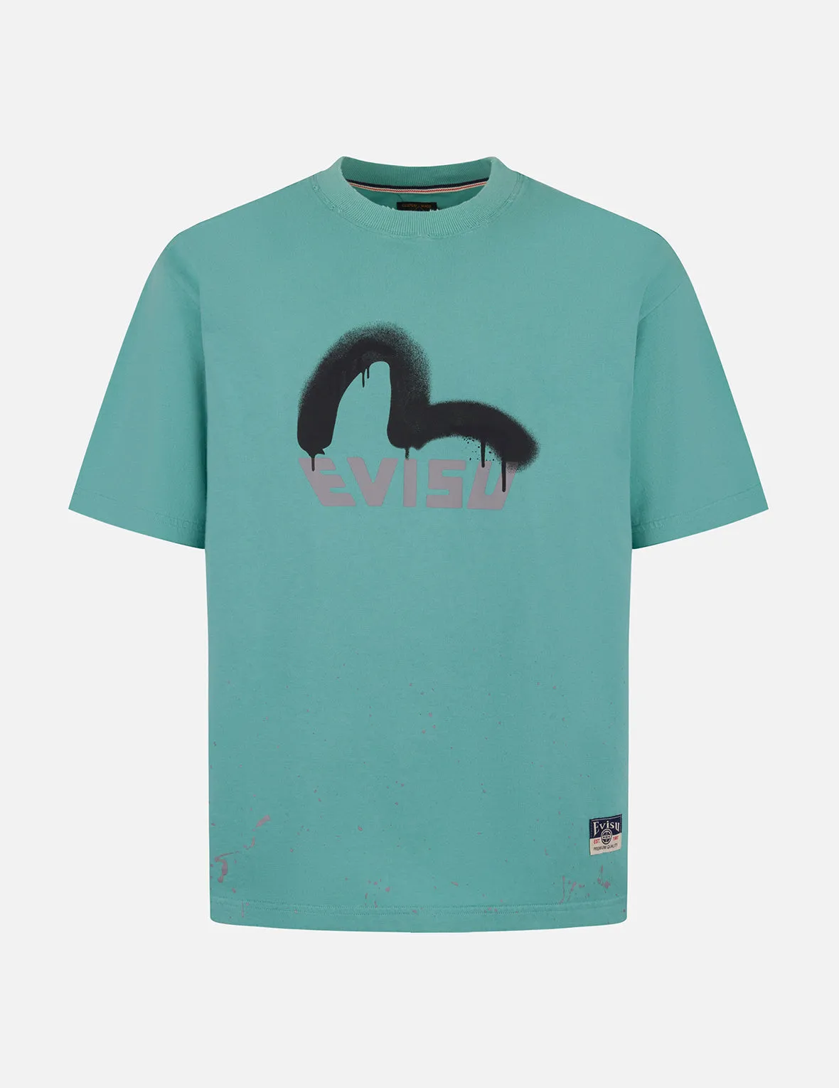 Logo and Seagull Print Relax Fit T-shirt sold by Evisu product image thumbnail 4