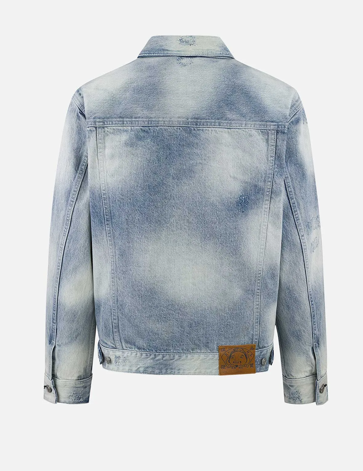 Seagull Appliqué Embroidery Relax Fit Denim Jacket sold by Evisu product image thumbnail 2