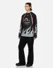 Seagull Embroidery and Multi-Pocket Regular Fit Bell Bottoms Pants sold by Evisu