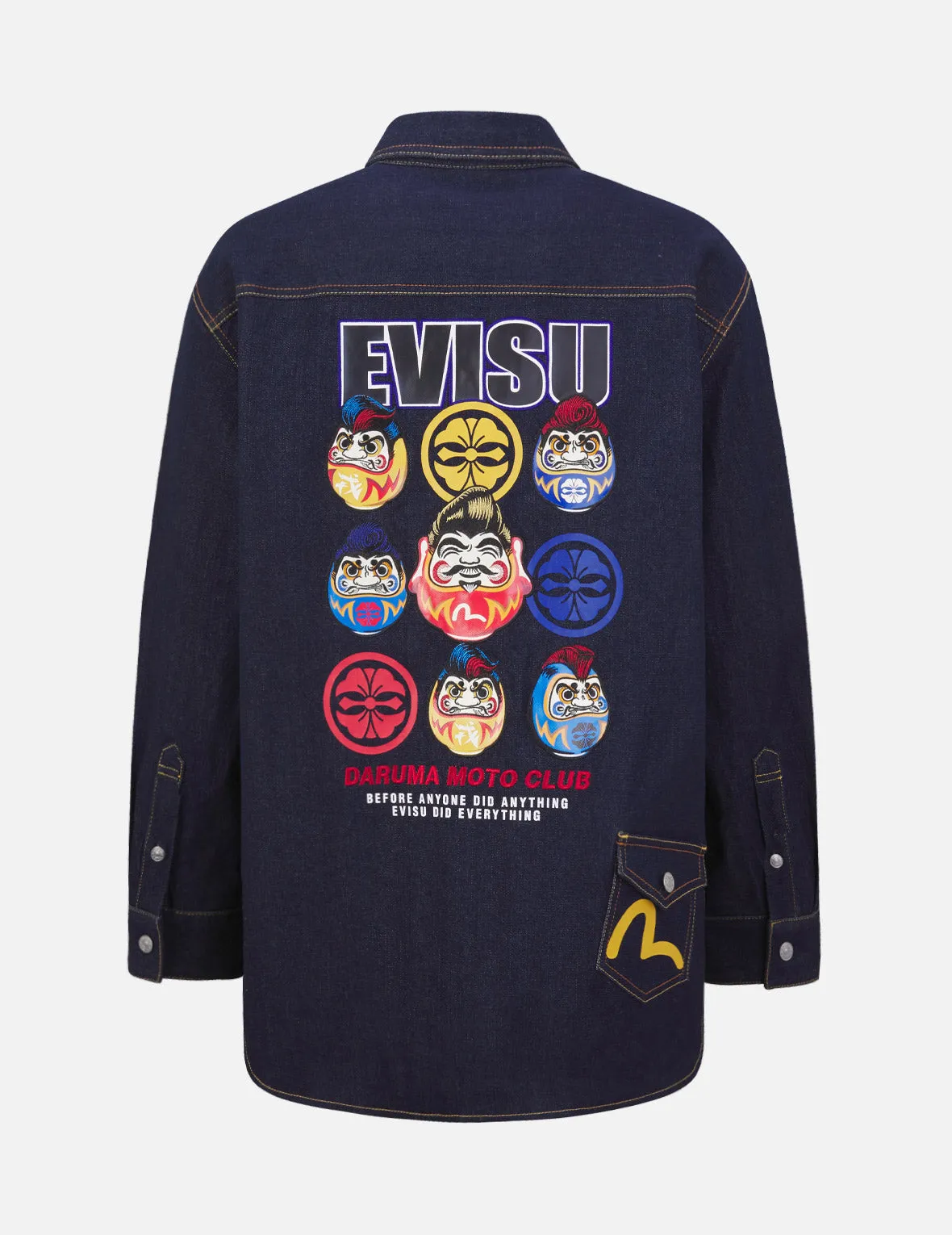 Daruma Denim Shirt Jacket sold by Evisu product image thumbnail 2