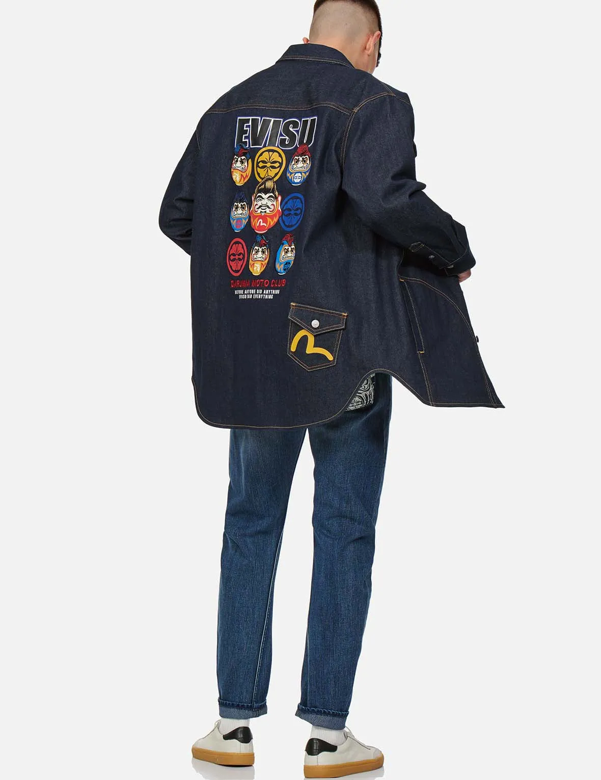 Daruma Denim Shirt Jacket sold by Evisu product image thumbnail 5