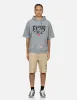 Godhead Embroidery and Multi-prints Loose Fit Short-Sleeve Hooded Sweatshirt sold by Evisu