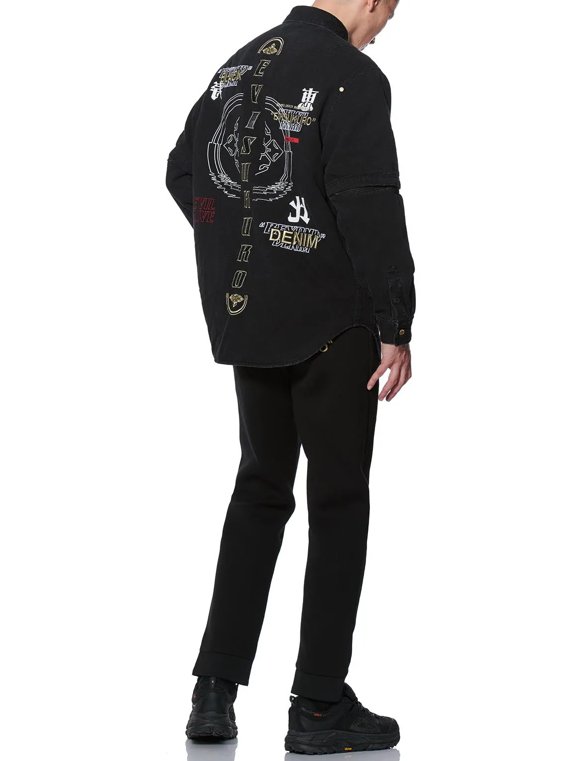 2-in-1 Padded Denim Shirt Jacket sold by Evisu