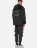 Mixed Fabric Padded Parka sold by Evisu