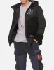 Mixed Fabric Padded Parka sold by Evisu