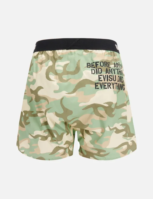 Allover Camouflage Pattern Print Boxer Shorts sold by Evisu