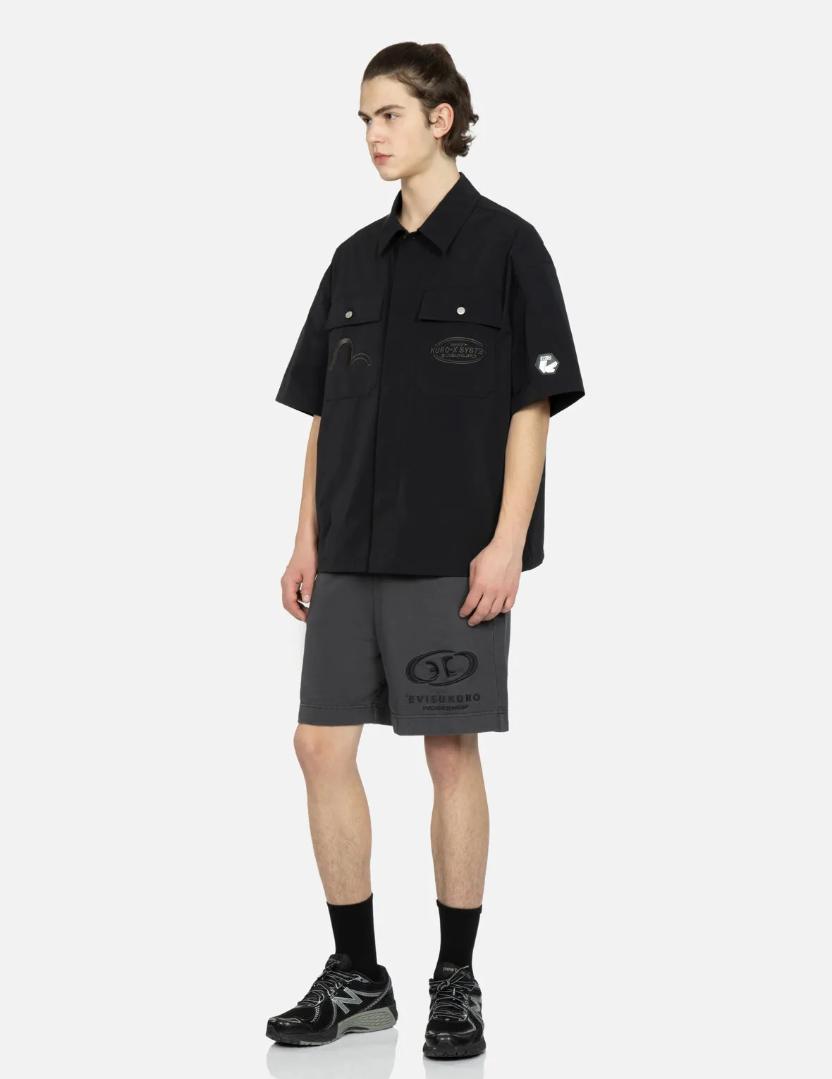 Logo and Seagull Embroidery Utility Shirt sold by Evisu product image thumbnail 5