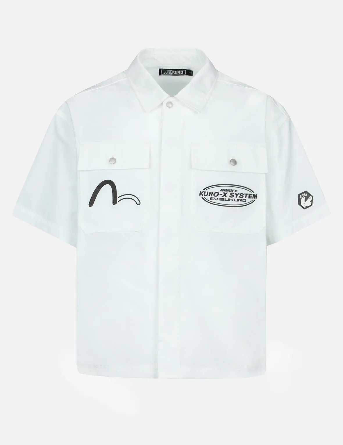 Logo and Seagull Embroidery Utility Shirt sold by Evisu product image thumbnail 2