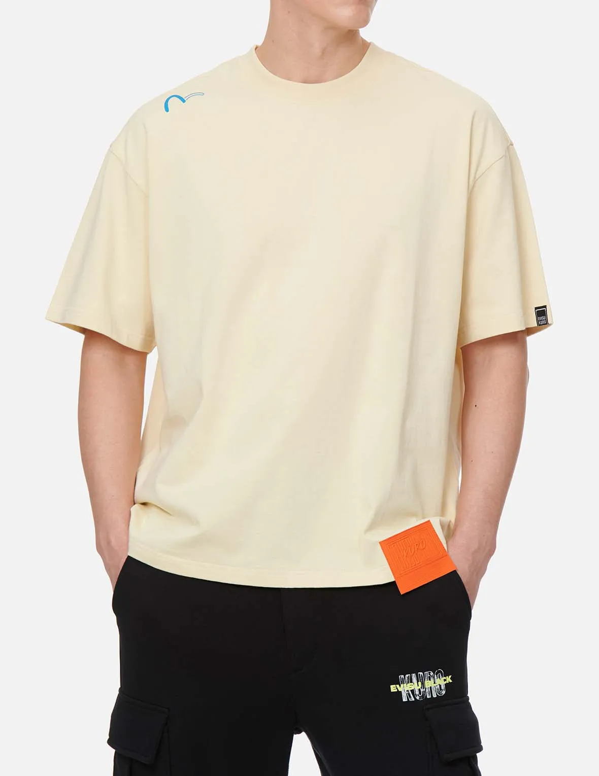 KURO BLACK Logo Print T-shirt sold by Evisu product image thumbnail 4