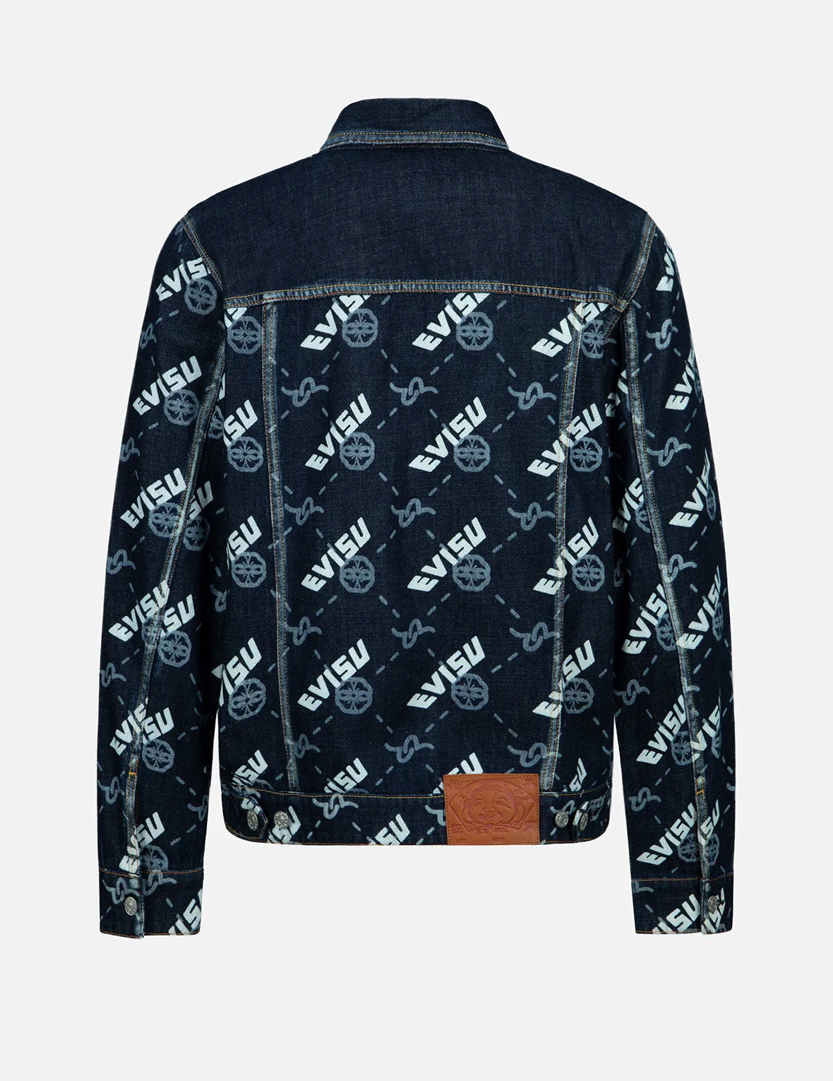 Double Monogram Print Denim Jacket sold by Evisu product image thumbnail 2
