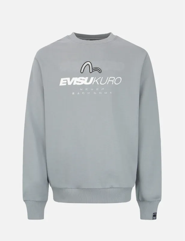 Transparent Seagull Badge Logo Print Sweatshirt sold by Evisu