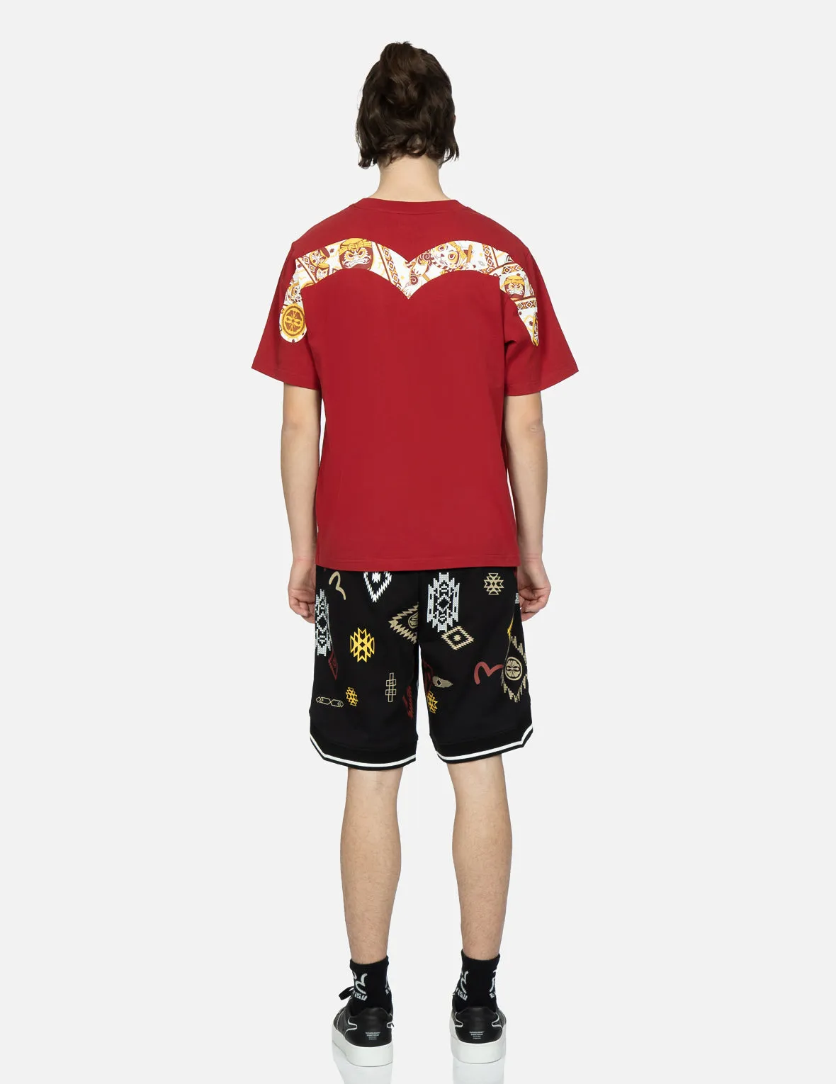 Allover Nomadic-pattern Print Sweat Shorts sold by Evisu product image thumbnail 5
