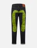 Ishigaki Camouflage Inserted Daicock Slim Fit Jeans #2010 no.1 sold by Evisu