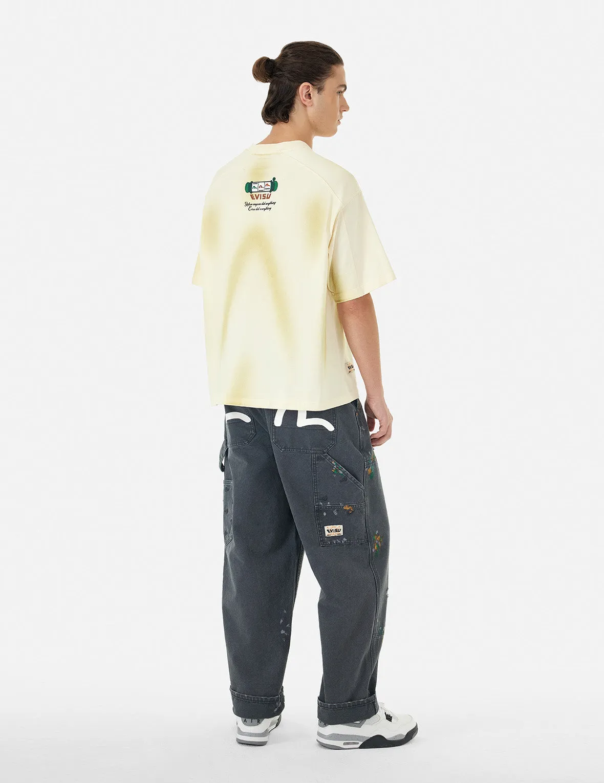 Washed Virtual Vacation Print Relax Fit T-shirt sold by Evisu product image thumbnail 2