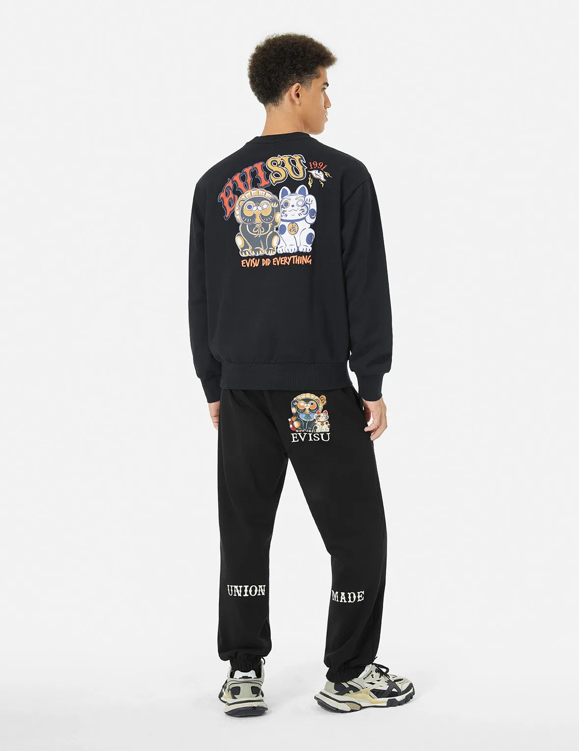 Tanuki Print Straight Fit Sweatpants sold by Evisu product image thumbnail 3
