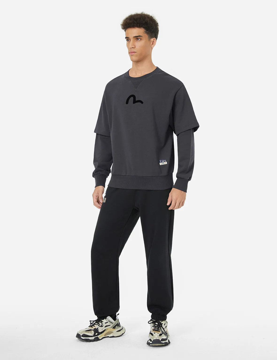 2-in-1 Multi-Print Relax Fit Sweatshirt sold by Evisu product image thumbnail 4