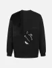 Kamon Appliqué Patchwork Loose Fit Sweatshirt sold by Evisu
