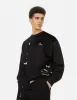 Kamon Appliqué Patchwork Loose Fit Sweatshirt sold by Evisu