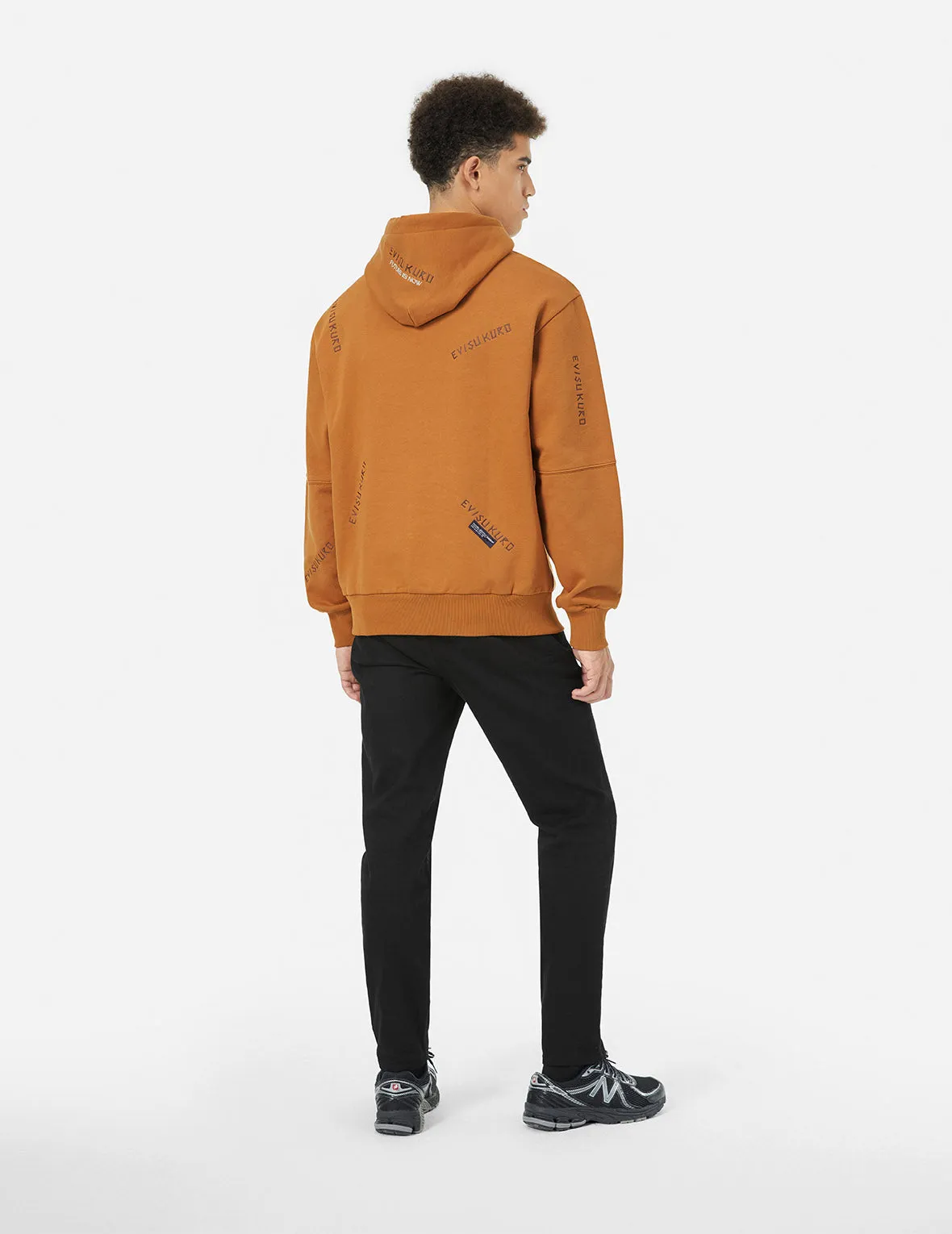 Allover Logo Embroidery Relax Fit Hoddie sold by Evisu product image thumbnail 2