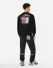 Tanuki amd Fortune Cat Embroidery Relax Fit Sweatshirt sold by Evisu