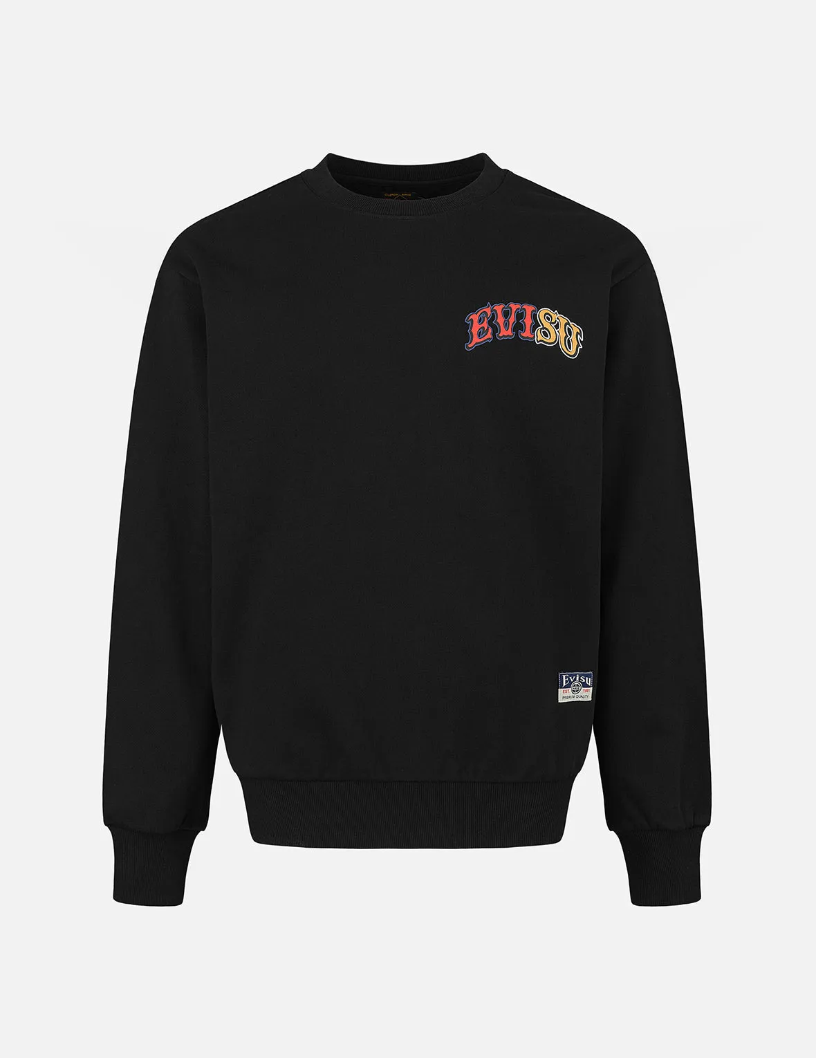 Tanuki amd Fortune Cat Embroidery Relax Fit Sweatshirt sold by Evisu product image thumbnail 2