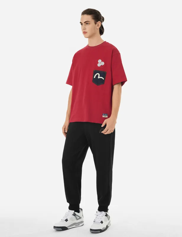 Rhinestone Seagull Relax Fit Sweatpants sold by Evisu