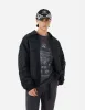 Allover Logo Print Relax Fit Tape Weaving Bomber Jacket sold by Evisu