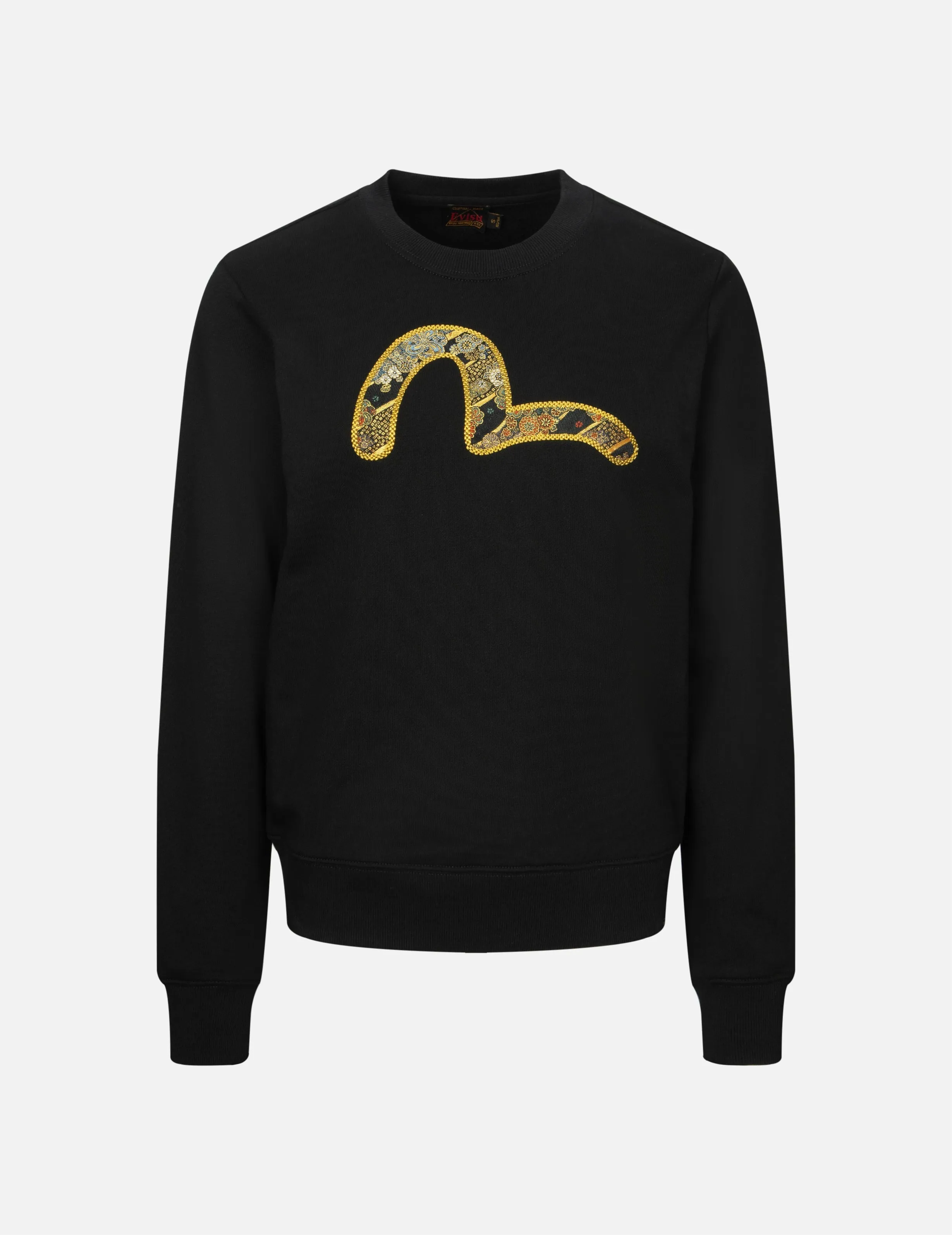 Seagull Brocade Appliqué and Logo Embroidery Regular Fit Sweatshirt sold by Evisu