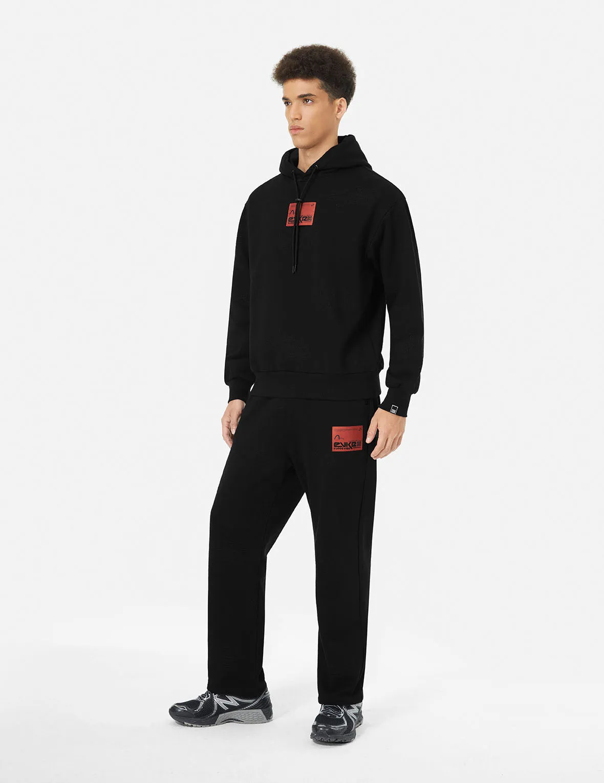 Allover Logo Regular Fit Quilting Hoodie sold by Evisu product image thumbnail 3