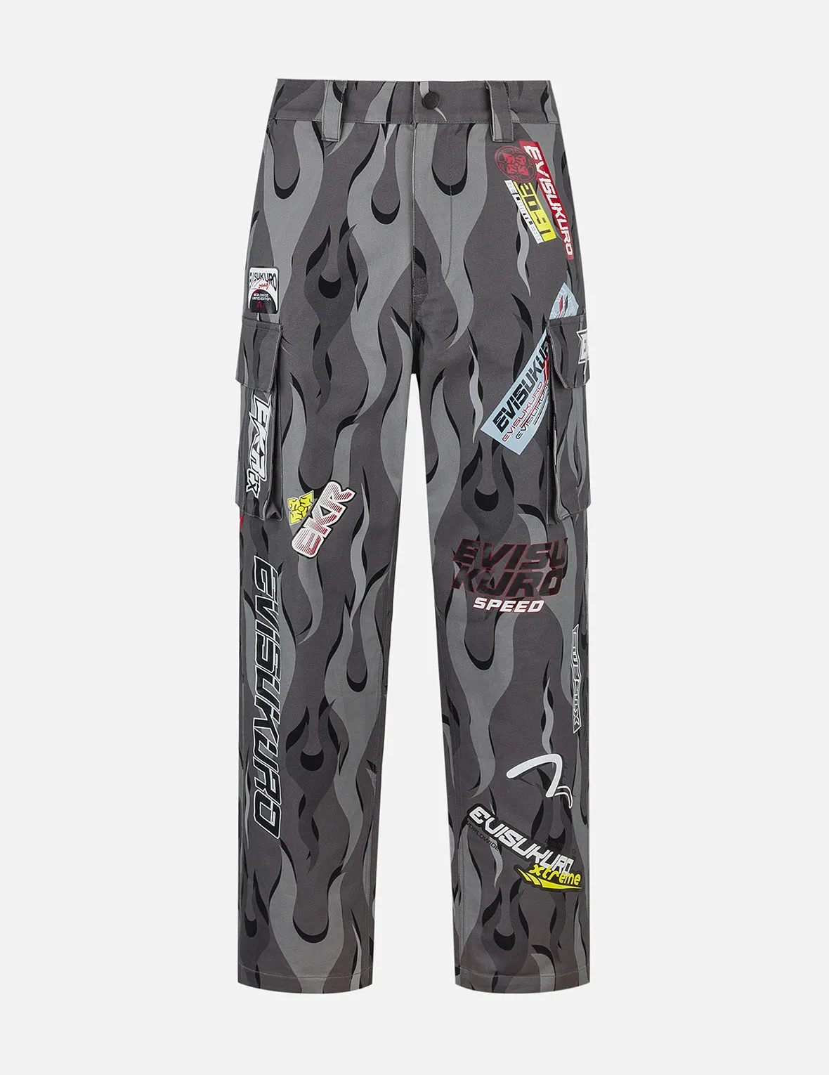 Racing Camouflage Wide-leg Cargo Pants sold by Evisu