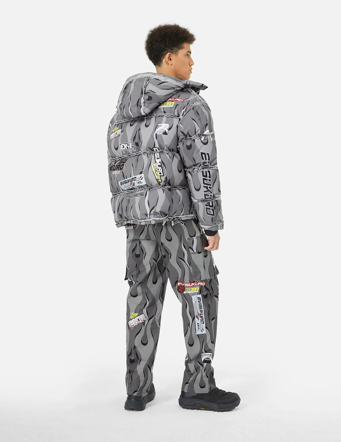 Racing Camouflage Wide-leg Cargo Pants sold by Evisu product image thumbnail 4