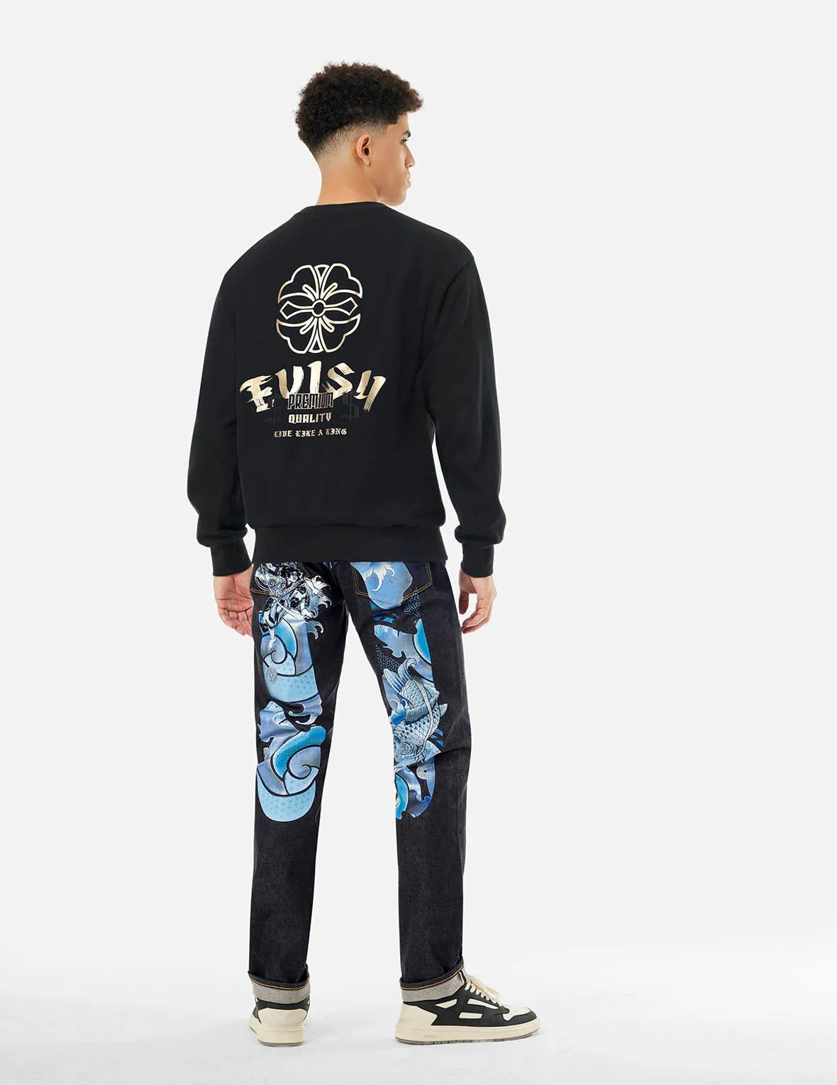 Tattoo Koi Daicock Embroidery Slim Fit Jeans #2010 sold by Evisu product image thumbnail 3