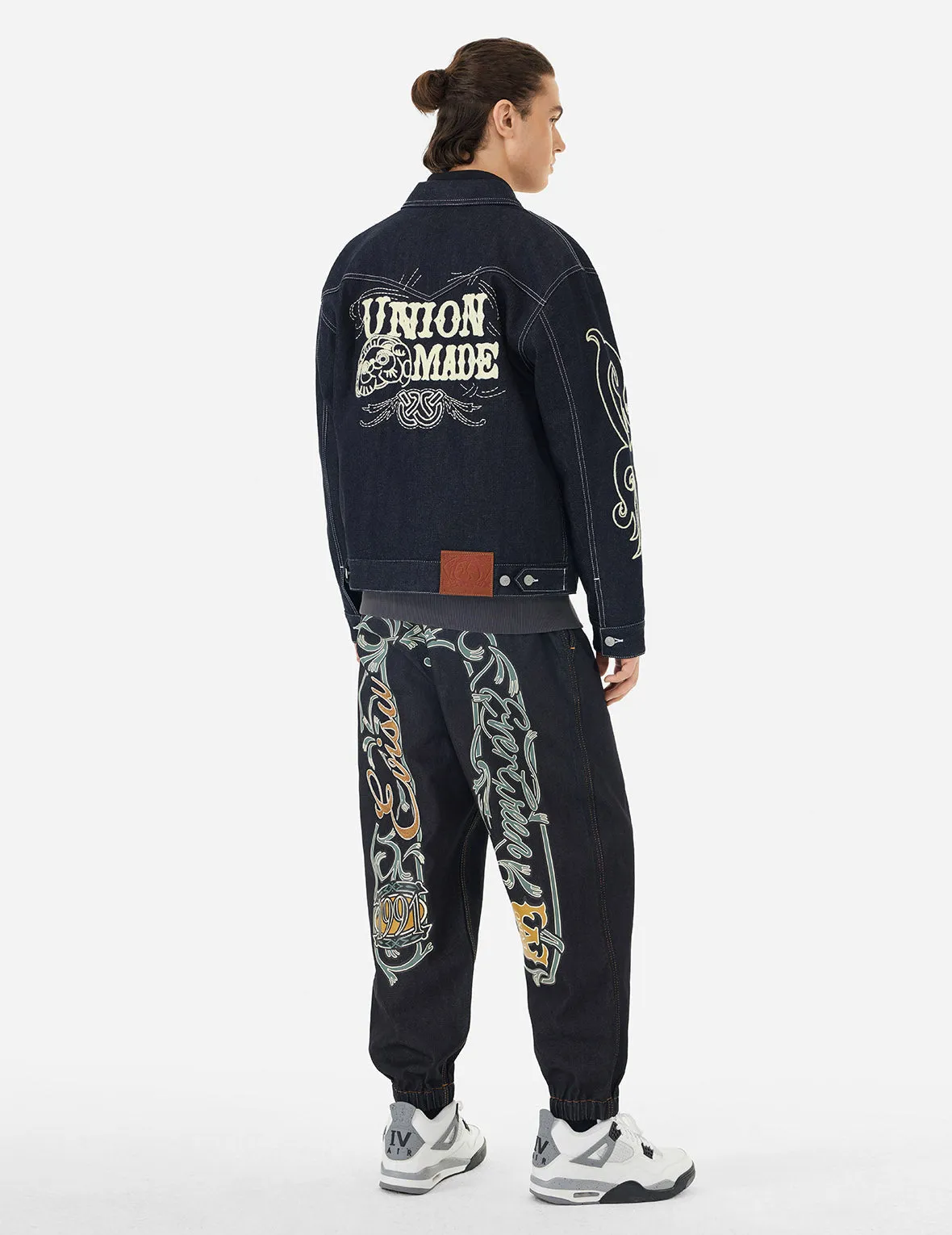 Western Style and Logo Embroidery Denim Jacket sold by Evisu product image thumbnail 3