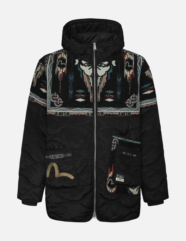 Chimayo Tapestry Jacquard　Relax Fit Quilted Jacket sold by Evisu